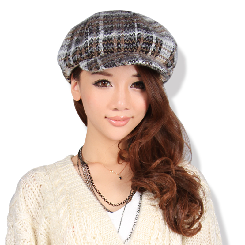 Sa women's new arrival women's fashion cap woolen cap octagonal hat