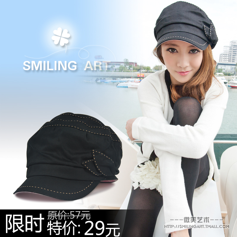 Sa2012 autumn and winter new arrival trend women's bow badian hat