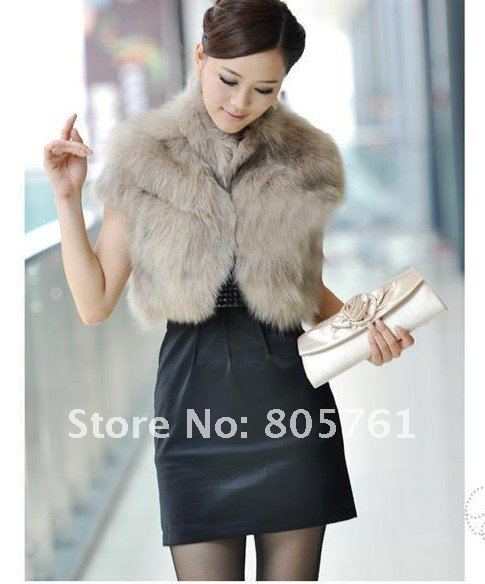 sale Europe and America Popular fashion women winter Luxury super soft bow Faux Fur short coat