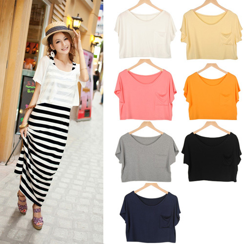 Sallei 2012 fashion maternity clothing summer strapless short shirt fashion loose maternity short design top