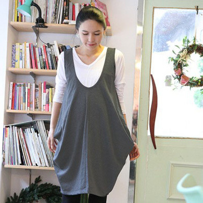 Sallei 2012 maternity clothing fashion spring and autumn maternity dress twinset long-sleeve T-shirt tank dress