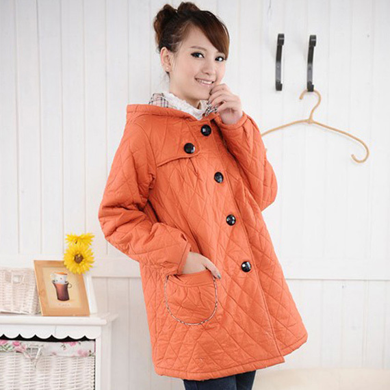 Sallei maternity clothing autumn and winter fashion bear maternity wadded jacket maternity thickening cotton-padded jacket