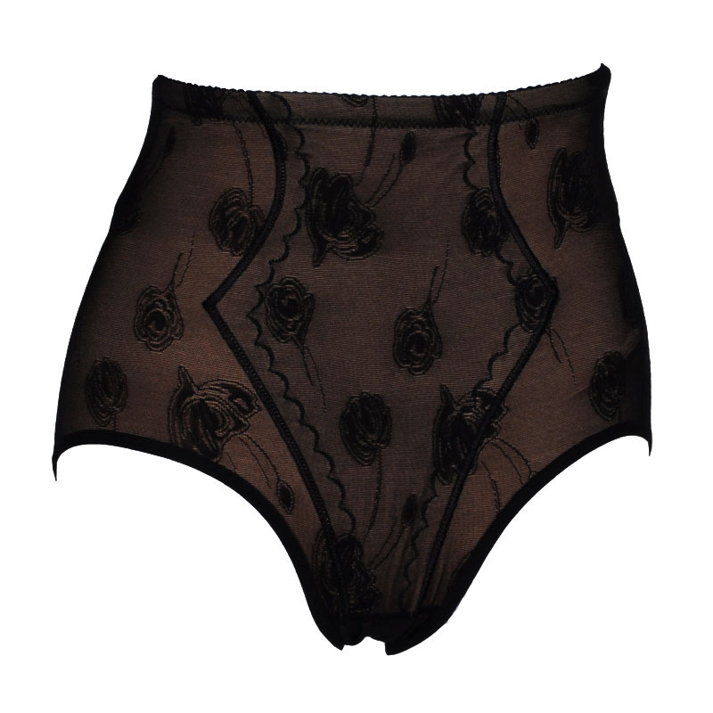 Sallei mid waist abdomen drawing butt-lifting body shaping panties postpartum abdomen drawing pants thin seamless abdomen