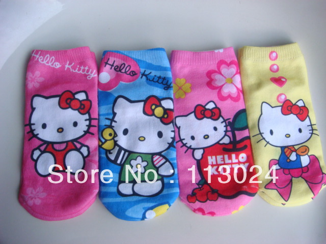 Sample order  !!! HOT Free Shipping famous brands high qaulity retail 4pairs/lot  variety of  boys and girls cartoon socks