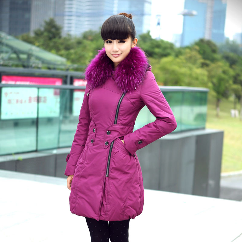 Sasha2012 slim thickening women's medium-long down coat