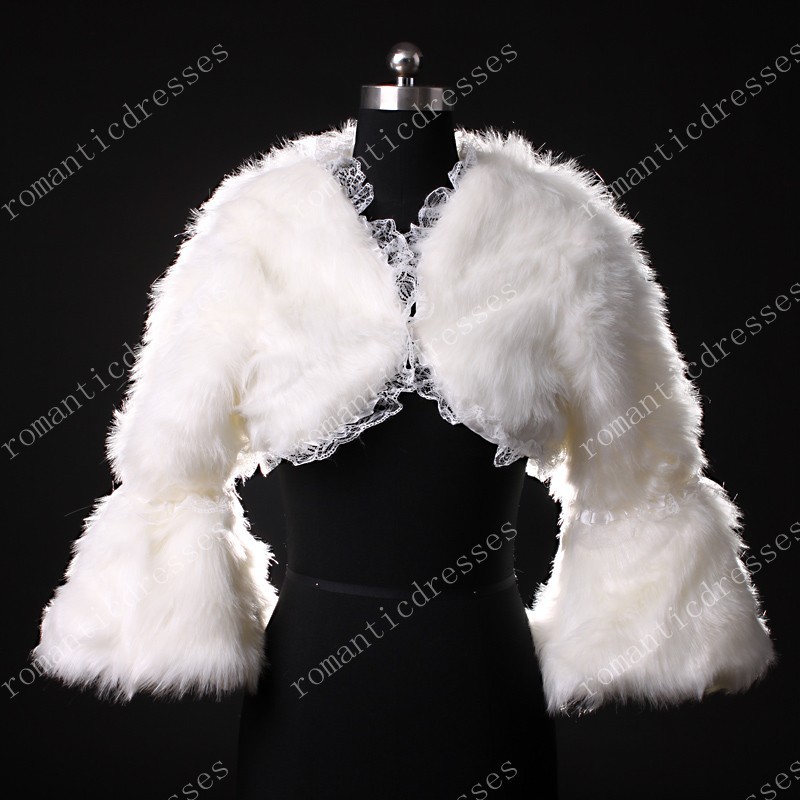 Satin and Fur Hot Sell Cape Warm Wedding jacket wedding accessory
