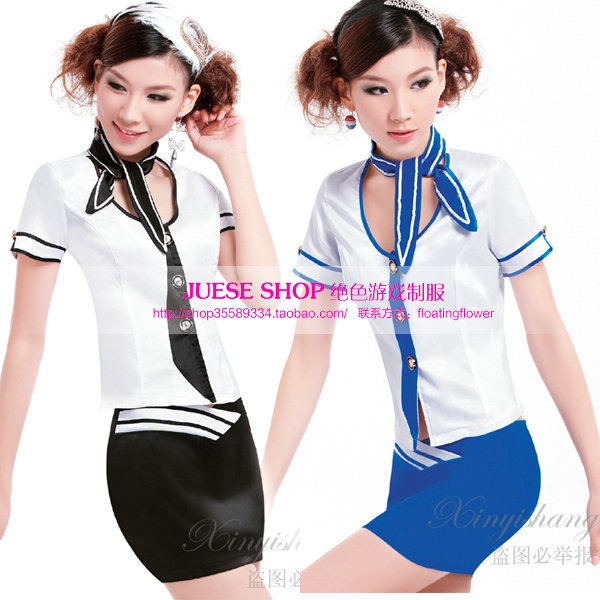 Sauna technicalness service massage clothes work wear sauna suit stewardess clothing