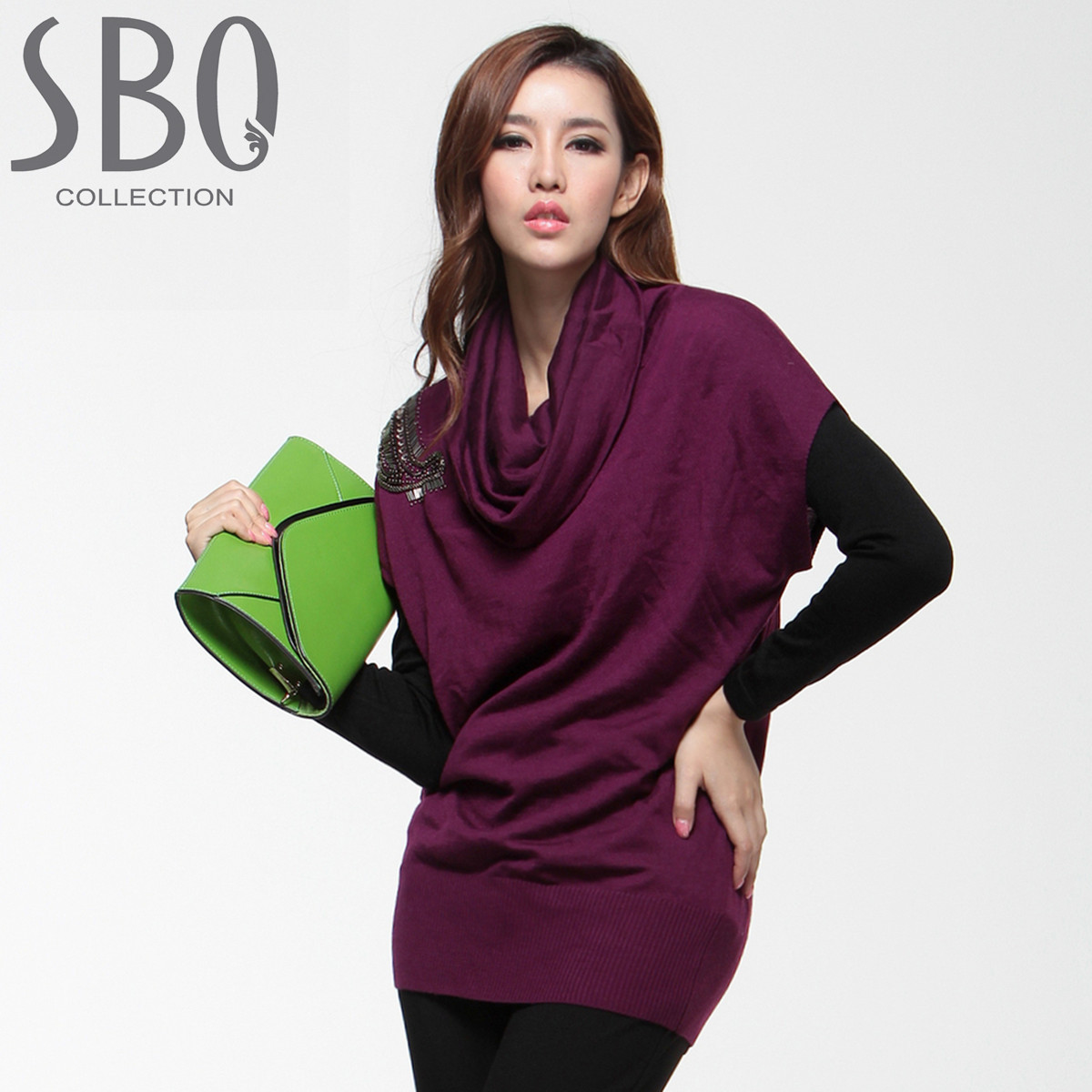 Sbo women's winter 2012 separate fashion sleeveless sweater