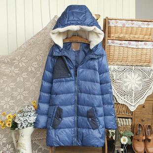 Scite 2012 autumn and winter maternity clothing thickening long design maternity wadded jacket outerwear