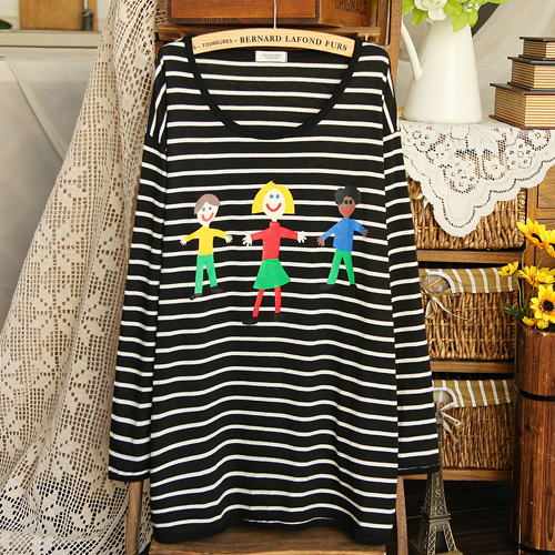 Scite maternity clothing maternity basic shirt long design maternity t-shirt maternity top t