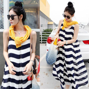 Scite maternity clothing summer maternity dress one-piece dress maternity tank dress summer