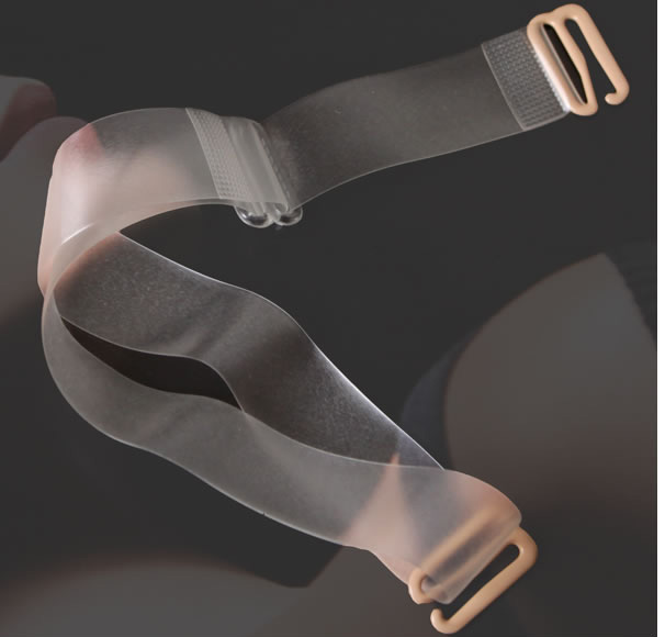 Scrub invisible transparent shoulder strap 10mm transparent shoulder strap summer invisible tape Latin dance