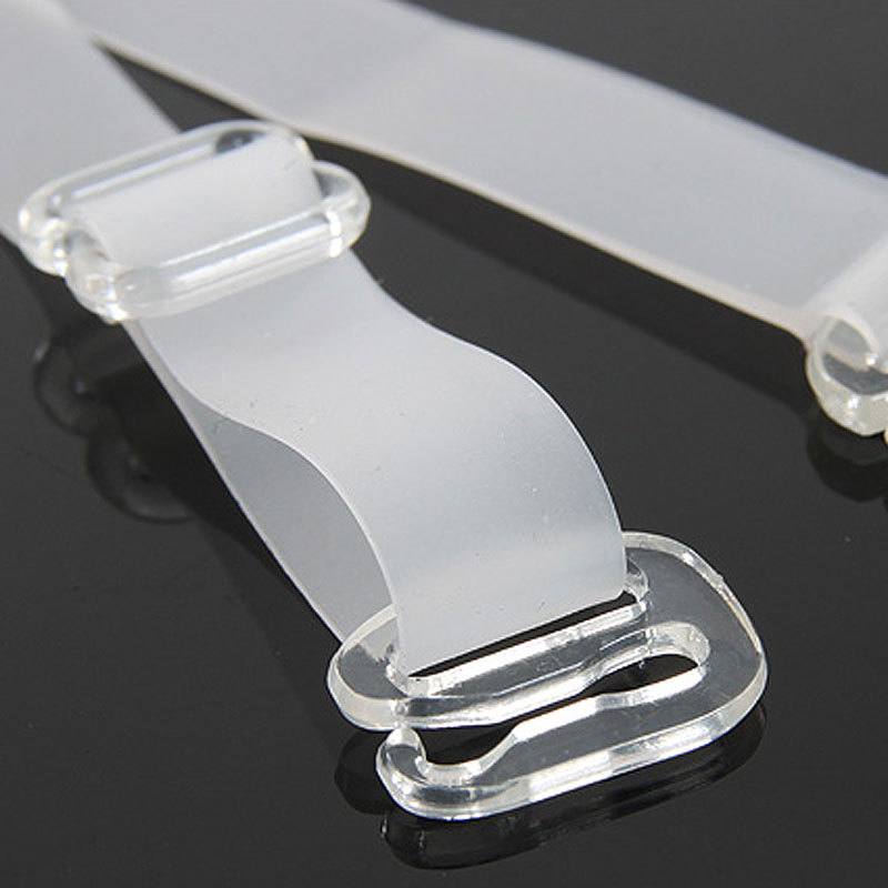 Scrub transparent silica gel double shoulder strap invisible pectoral girdle summer adjustable 1.5 underwear belt