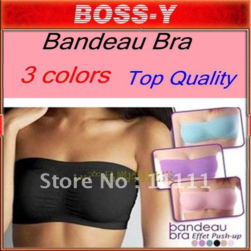 Seamless Bandeau Bra, ahh bra PLUS SIZE. 3colors of lot .Blue pink purple