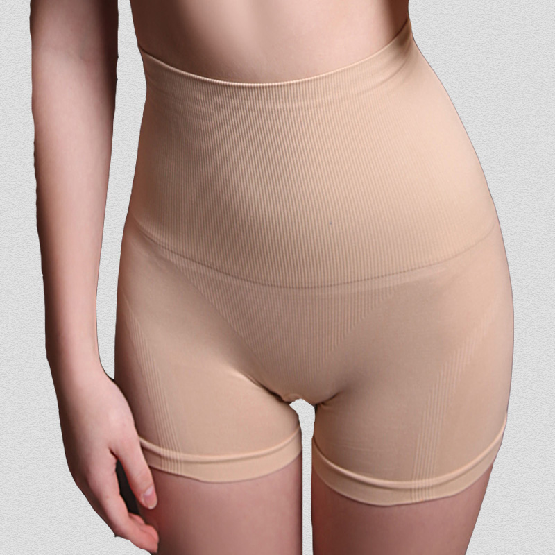 Seamless beauty care knitted butt-lifting abdomen drawing basic body shaping pants safety pants