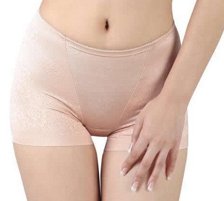 Seamless jacquard shorts split drawing butt-lifting abdomen shaper