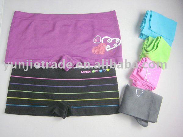 seamless lady's underwear mixed style boxer