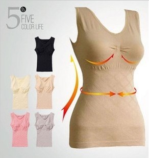 Seamless seamless vest sleeveless beauty care slim waist basic cotton vest women's autumn and winter slim abdomen underwear
