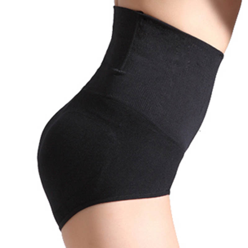 Seamless thin butt-lifting high waist pants slimming pants postpartum body shaping panties drawing abdomen pants corset panties