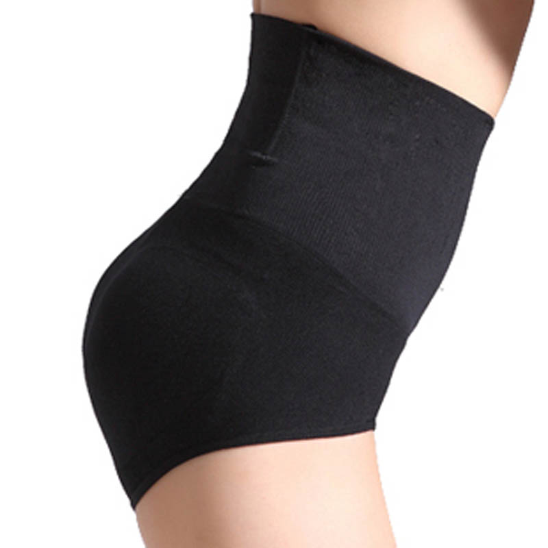 Seamless thin high waist butt-lifting pants slimming pants postpartum body shaping panties abdomen drawing pants corset panties