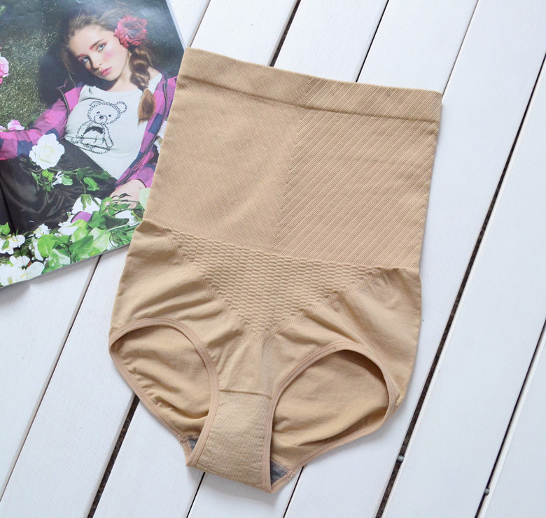 Seamless trigonometric drawing abdomen pants postpartum abdomen panties drawing ultra high waist abdomen drawing butt-lifting