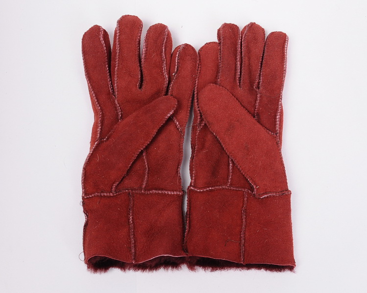 Secobarbital ! genuine leather real fur Women finger gloves