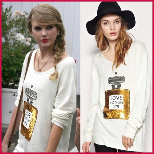 [SEKKES]2012 Fashion Pullover Sweater For Women Sweaters Love Knitwear Shrug Free Shipping  SWT017