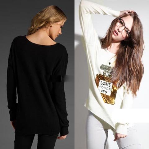 [SEKKES] Fashion Pullover Wildfox NO. 9 Sweater For Women Sweaters Love Knitwear Shrug  SWT017