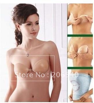 Self-Adhesive Strapless Silicone Breast Form Enhancer Bra Cup Size A B C D