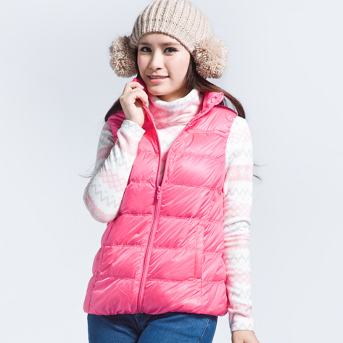 SEMIR winter Women casual all-match stand collar down vest lovers blouse fashion