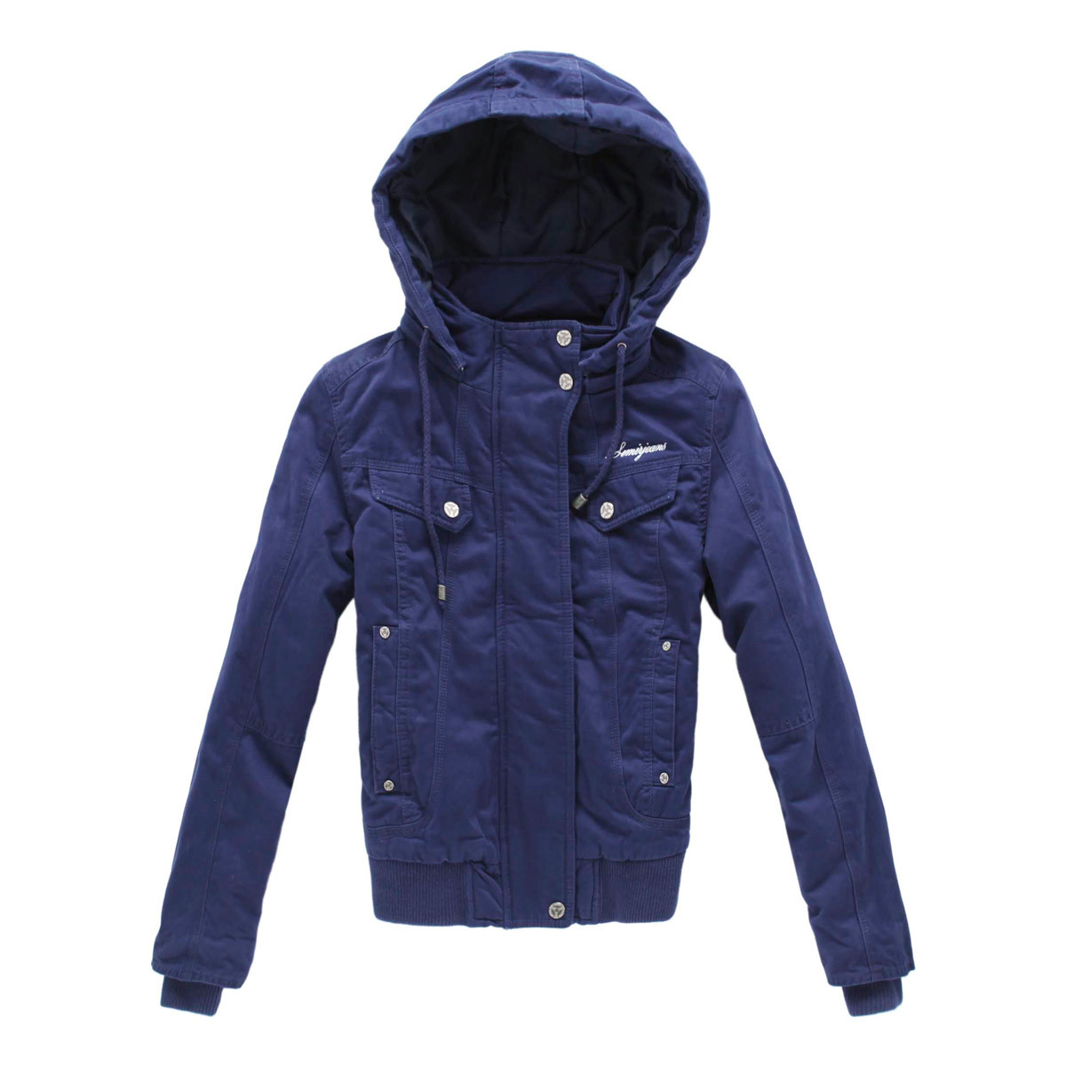 SEMIR women's short design wadded jacket winter thin slim solid color cotton clothes outerwear slim