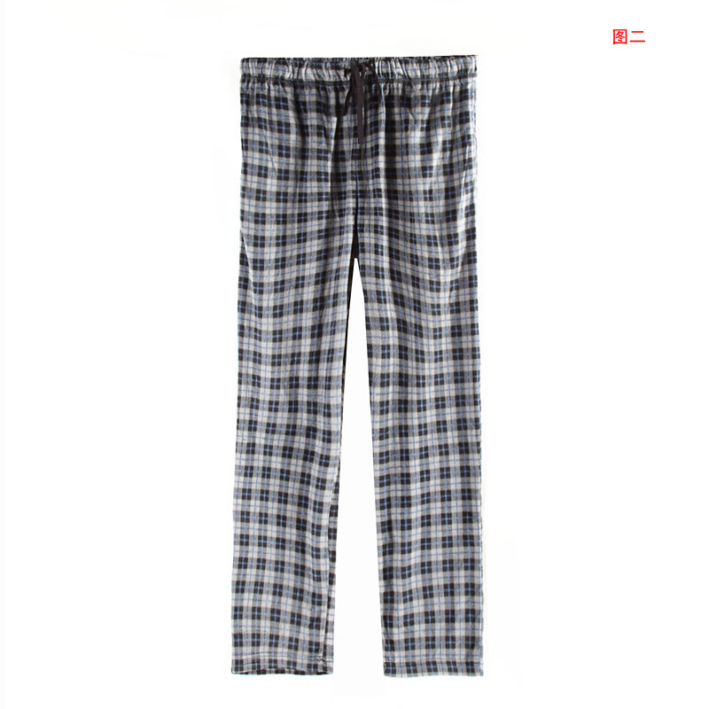 Seniority ! - flannel fabric male derlook trousers pajama pants plus size - k04