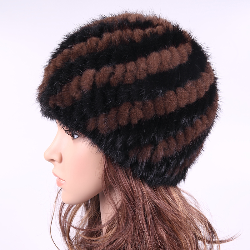Seniority quality mink hair hat women's fur hat fur hat marten cap