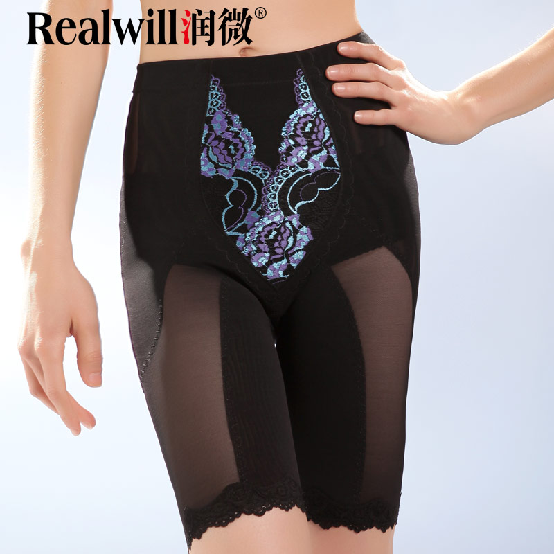 Senna realwill drawing abdomen fat burning beauty care luxury lace thin body shaping pants