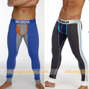 Seobean male long johns 100% cotton underwear male underwear male legging