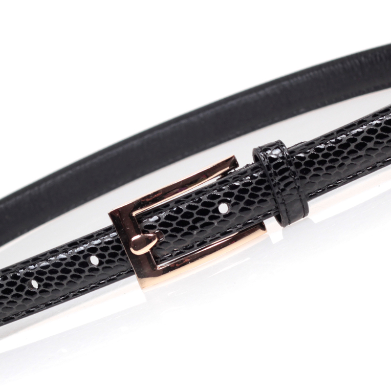 Serpentine pattern strap female fashion all-match women's thin section belt female decoration genuine leather belt a18