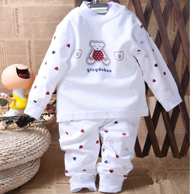 Set recurrent spring and autumn baby 100% cotton underwear set children's clothing child long johns long johns