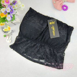 Sexy belt pad lace cutout tube top tube top spaghetti strap pad shoulder strap detachable ultra elastic black-and-white