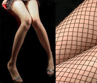 sexy big/small grid square hollowed-out  pantyhose fishing net thin leggings stockings black tight free shipping