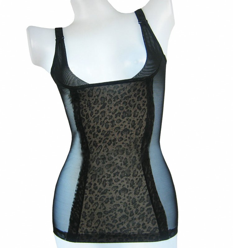 Sexy Black Leopard Grain Slimming Building Underwear,Women Corset Shapewear,Free Shipping