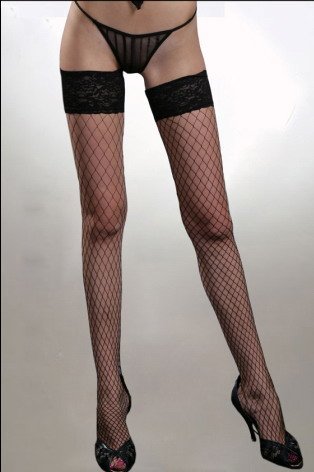 Sexy Black Stay-up fence net stockings Tights Free Shipping Drop shipping W272