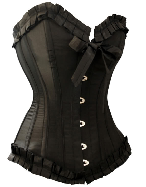Sexy Body slimming underwear Lace Up Bustier Woman Valentine's Day Black corset