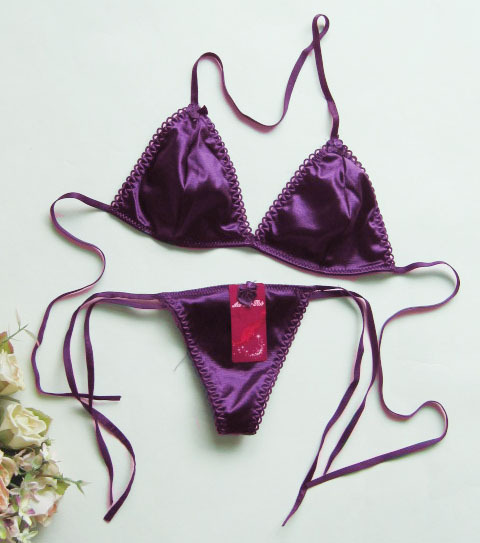 Sexy bra set chromophous 's charming bikini bra