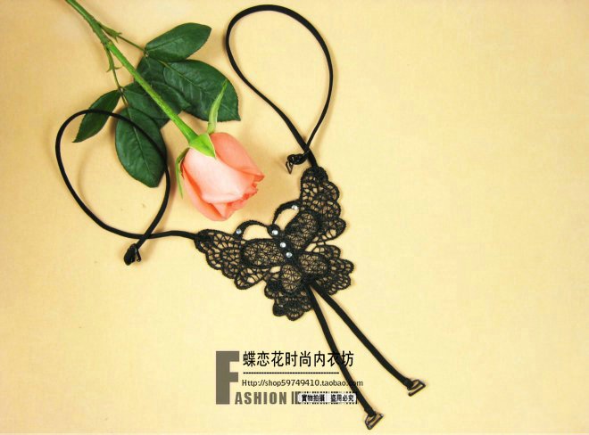 Sexy butterfly bra shoulder strap cross shoulder strap diamond decoration shoulder strap racerback loading
