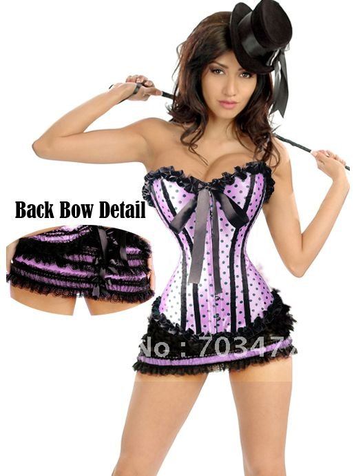 Sexy corset  with matching thong S,L,M,XLstrapless corset lace up corset high quality wholesale and tetailer corset best service