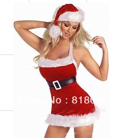 sexy costumes for christmas day,santa suit, christmas wear