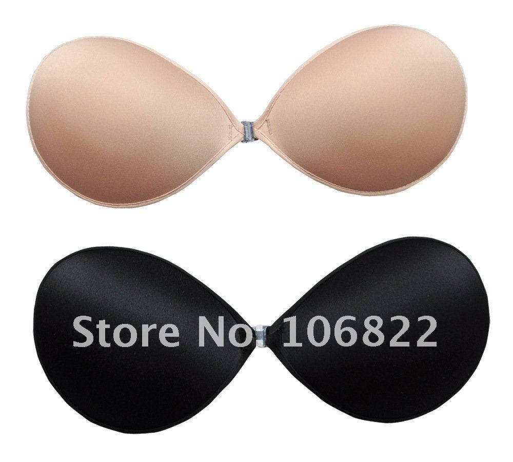 Sexy Cotton Silicone Adhesive Sticky Breast Push Up Strapless Bra Free Shipping 10pcs/lot  SL00061