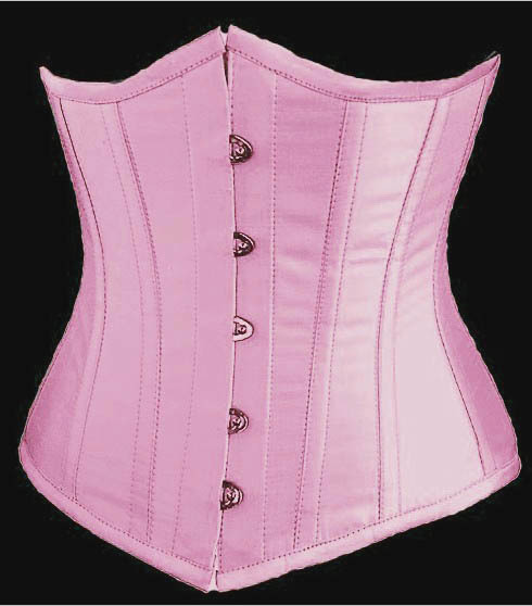 Sexy cummerbund belt clip ribbon steel buttons 2686a pink black white