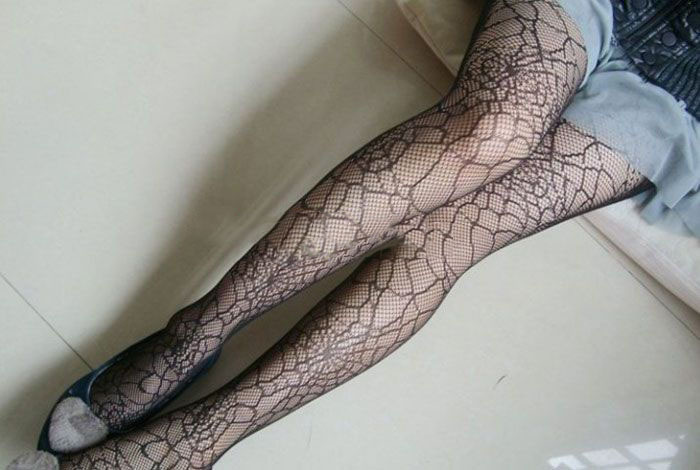 Sexy Fishnet Spiderweb Print Pattern Jacquard Stocking Pantyhose Tights
