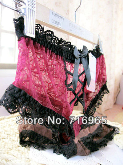Sexy gauze underwear hollow underwear women lace panties RD450